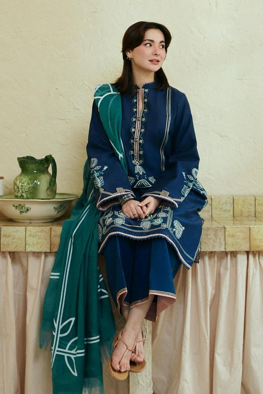 Elegance Unveiled Traditional Embroidered Outfit with Intricate Details